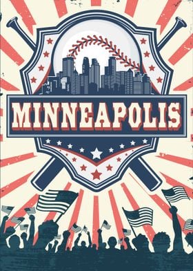 Retro Minneapolis Baseball