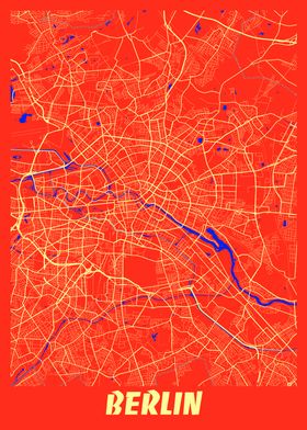 Berlin Retro City Map