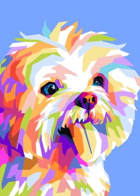 POP ART CUTE DOG POSTER