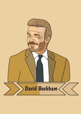 David Beckham portrait 