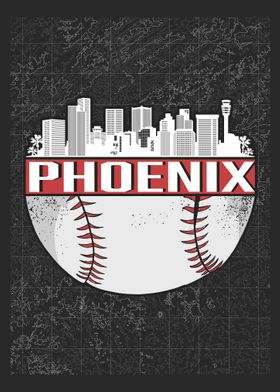 Phoenix Baseball Skyline