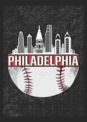 Funny Philadelphia Skyline Philadelphia Phillies And Philadelphia