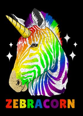 Gay Pride Zebracorn