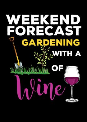 Gardening Wine Graphic