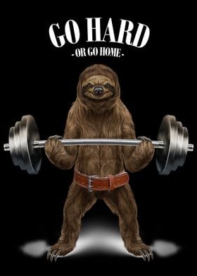 Giant Sloth Weightlifting