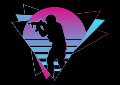 Airsoft Vaporwave Retro Ai