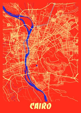 Cairo Retro City Map