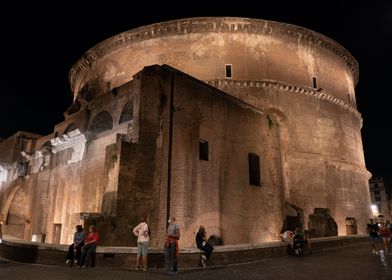 Ancient Pantheon by Night