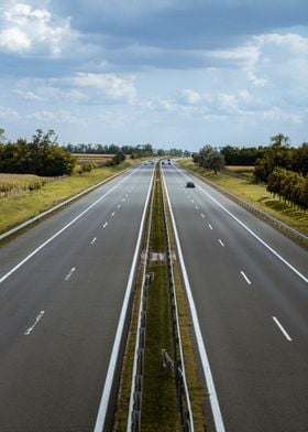 two long road car cloud