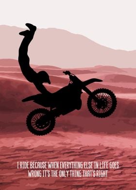 Dirt Bike Rider Wall Decor