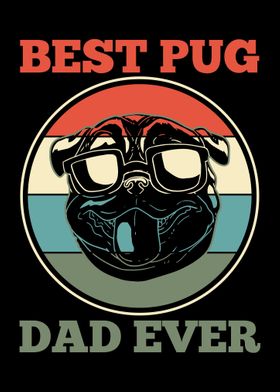 Pug Dog Dad Fathers Day