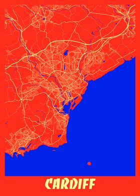 Cardiff Retro City Map