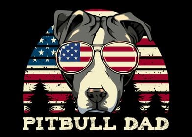 Pitbull Dad American Dog