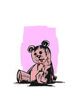 Pastel Goth Teddy Bear