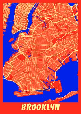 Brooklyn Retro City Map