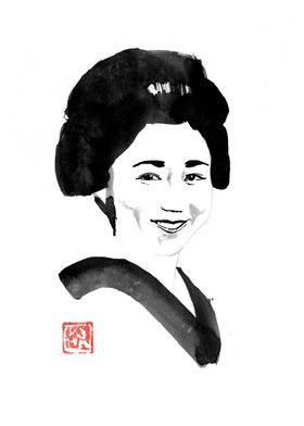 smiling japanese woman