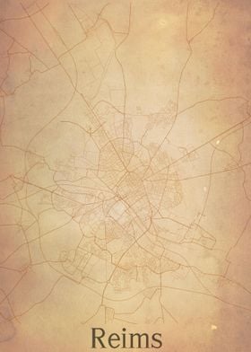 Reims France City Map