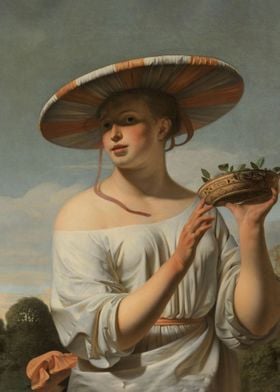 Girl in a Large Hat