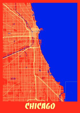 Chicago Retro City Map