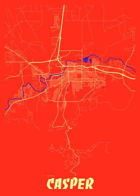 Casper Retro City Map