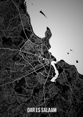 Dar Es Salaam dark map