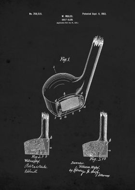 Mules Golf Club 1902 Paten