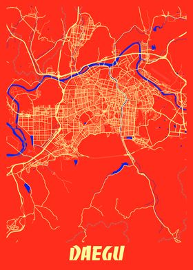 Daegu Retro City Map