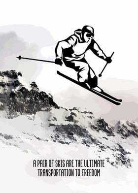 Ski Winter Sports Wall Art