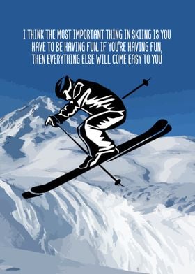 Ski Winter Sports Wall Art