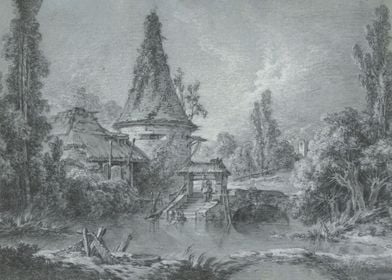 Landscape with a tower