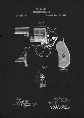 Police Gun 1881 Patent Art