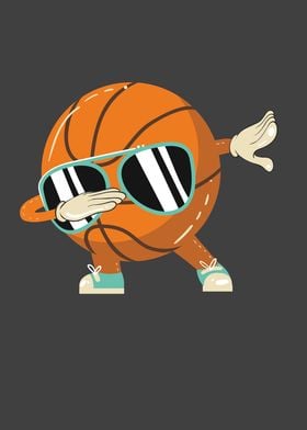 Dabbing Basketball Ball