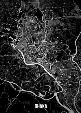 Dhaka dark map