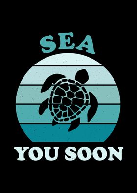 Funny Sea Turtle