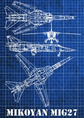 Mikoyan MiG 27 Blueprint