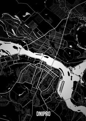 Dnipro dark map