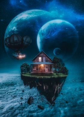 Sweet Wood House in Space