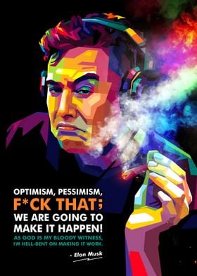 smertestillende medicin Gå en tur Synlig Elon Musk Posters | Displate