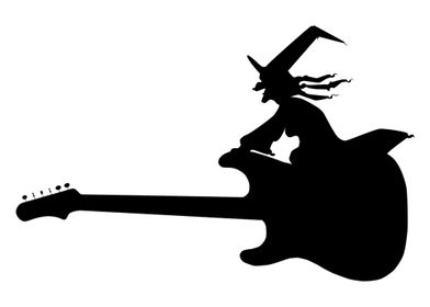 Flying Guitar Witch