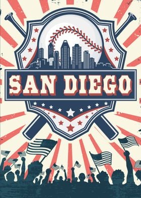 San Diego Baseball Skyline