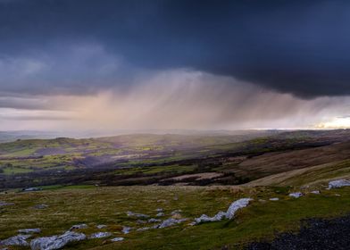 Black mountain storm cloud