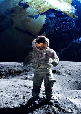 Astronaut on the Moon