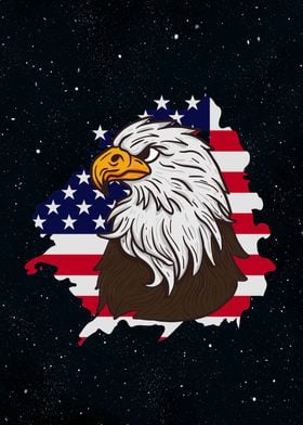 Eagle American Flag