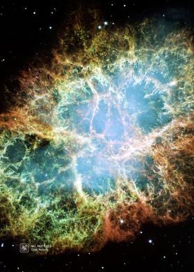 Crab Nebula M1 space photo