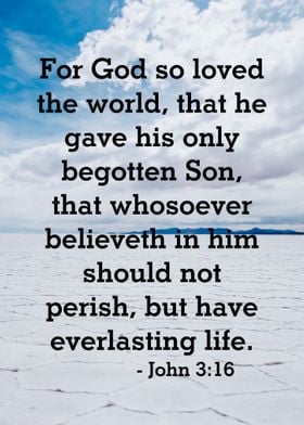 John 3 16 Bible Verse