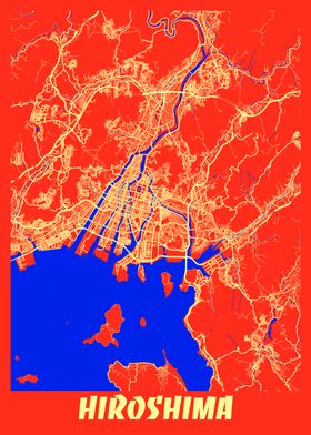 Hiroshima Retro City Map