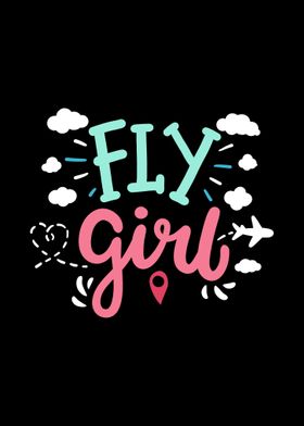 Pilot Girl Flight Airplane