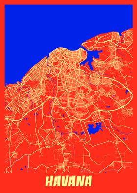 Havana Retro City Map