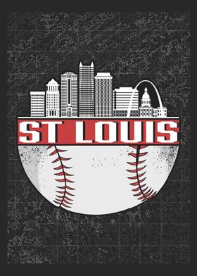 St Louis Baseball Skyline