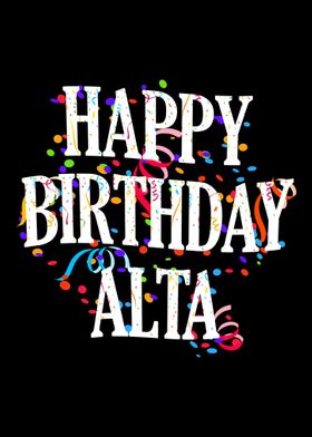 Happy Birthday Alta